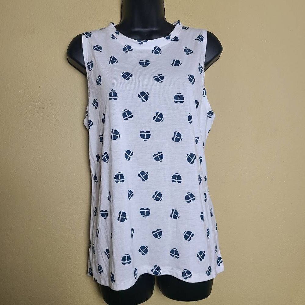 Modern Lux Football Heart Top